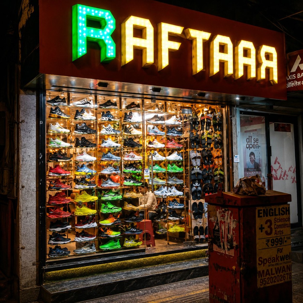 Raftaar Shoes Shop Storefront Marve Road Malvani